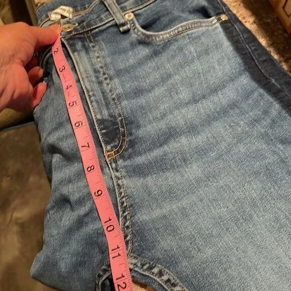 Rag & Bone High Rise Skinny Indigo Tux Side Stripe Jeans - Picture 11 of 12